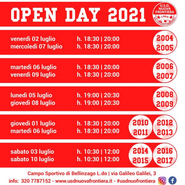 Open Day 2021