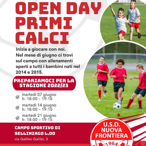 Open day | Primi calci (2014 e 2015)