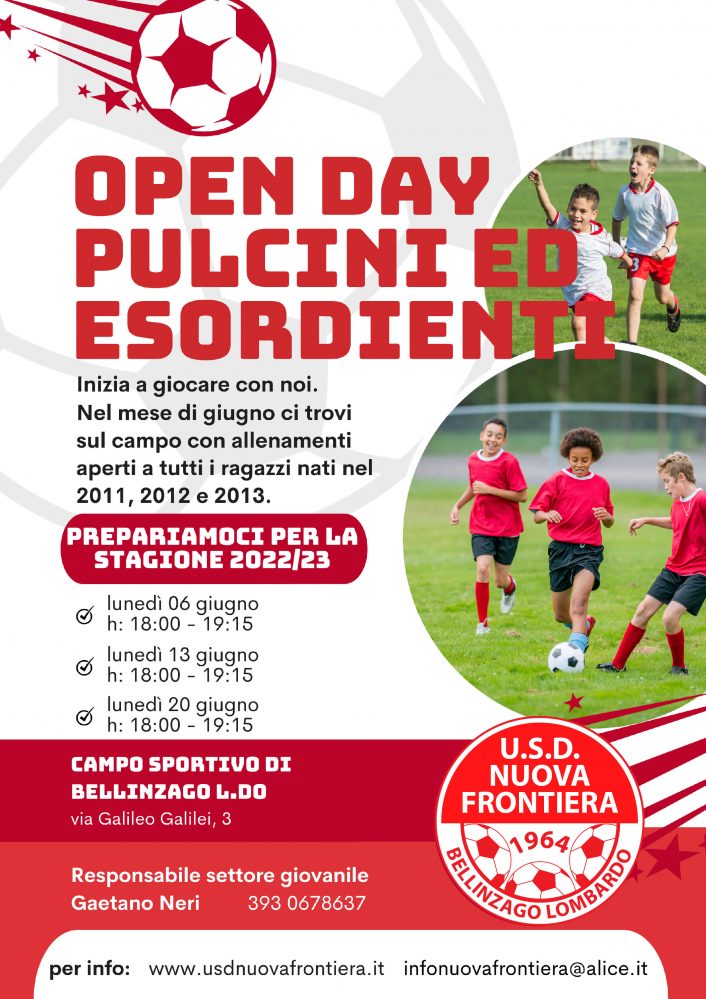 Open day | Pulcini ed Esordienti (2011, 2012 e 2013)