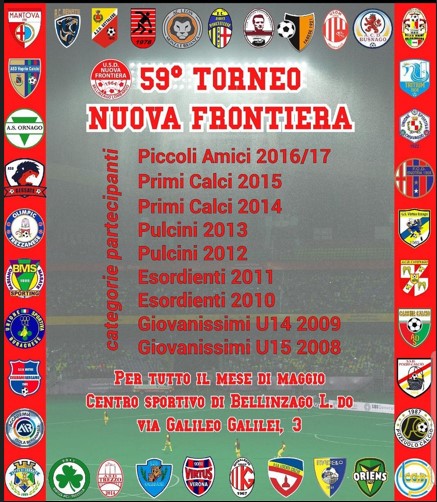 Programma tornei Maggio 2023
