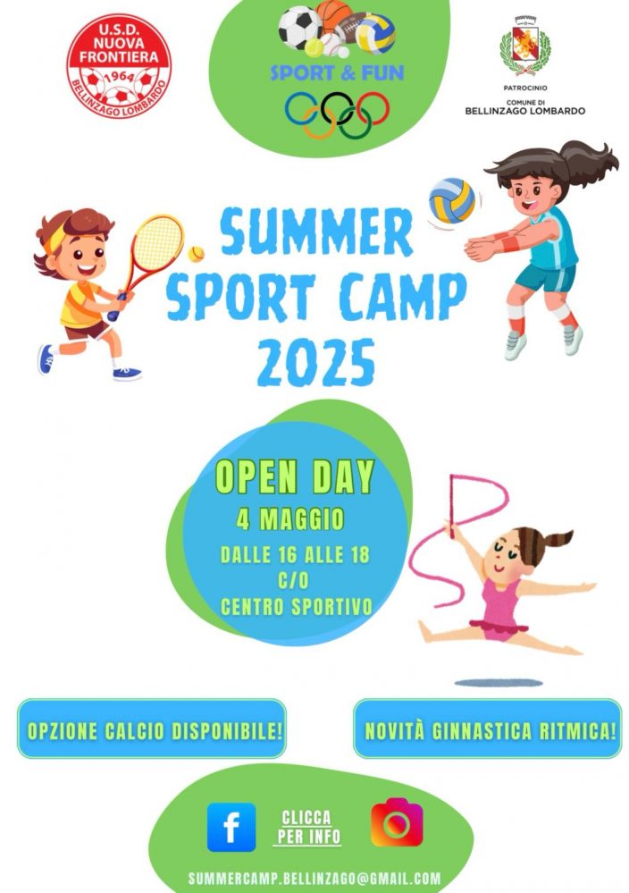 SUMMER SPORT CAMP 2025 OPEN DAY 4 MAGGIO